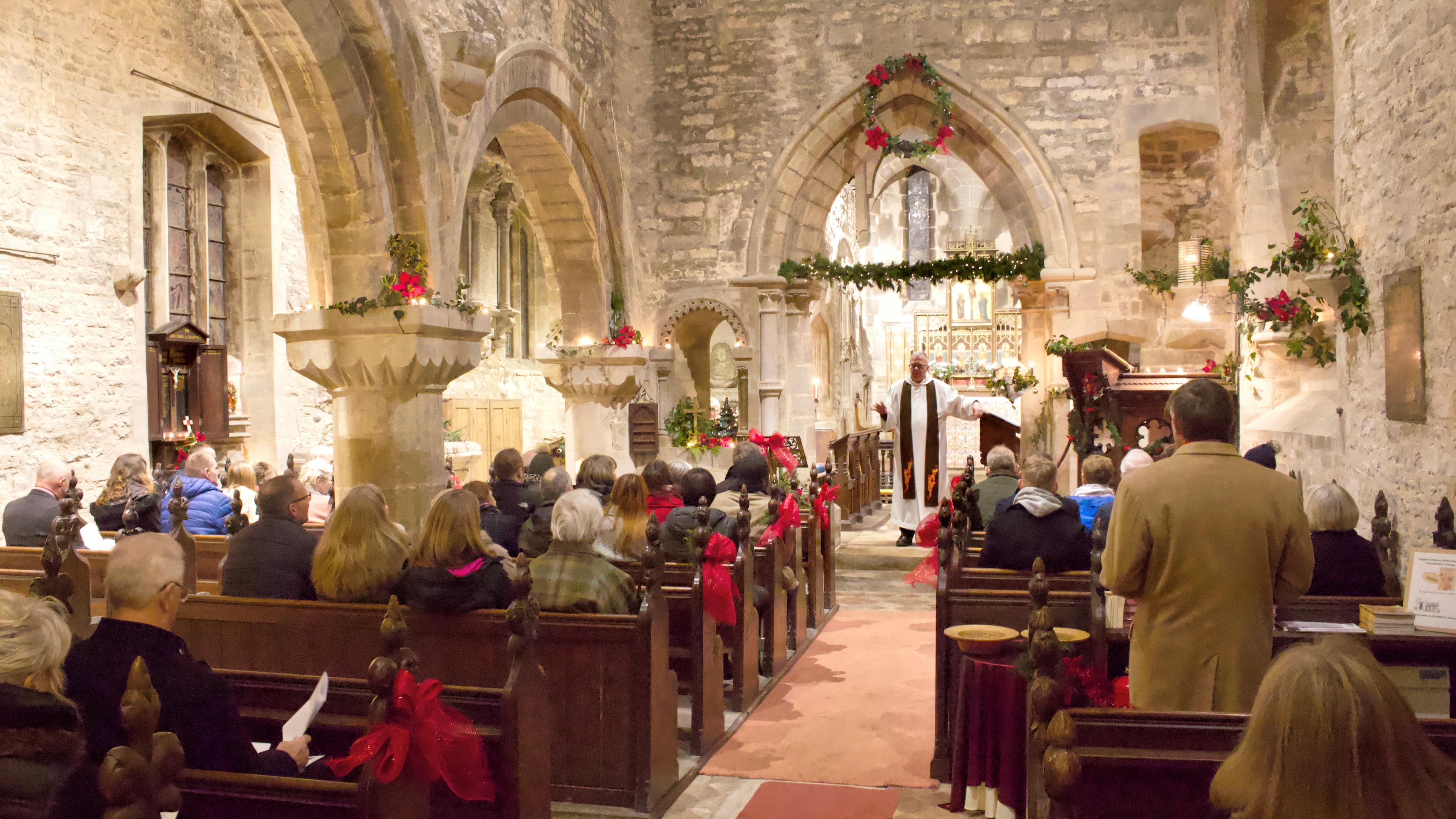 St Wilfrid's Church at Christmas